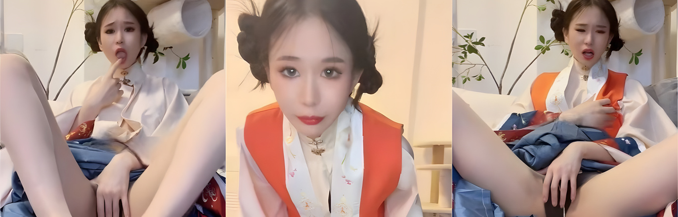 古装美腿女神宵夜定制福利流出 清纯甜妹古典制服下玩足交扣穴 丝足夹紧摩擦龟头欲火焚身！