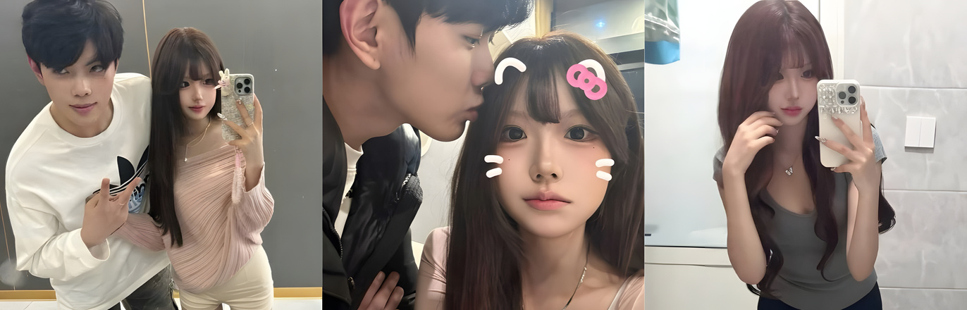 抖音网红小源小源清纯女友人设翻车 长发温柔日常甜蜜合照背后藏两年福利姬黑历史！